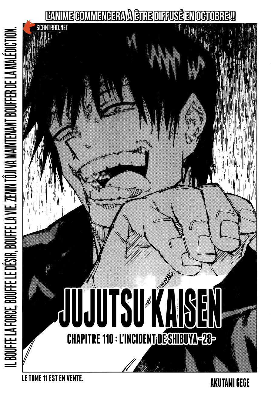 Jujutsu Kaisen: Chapter 110 - Page 1
